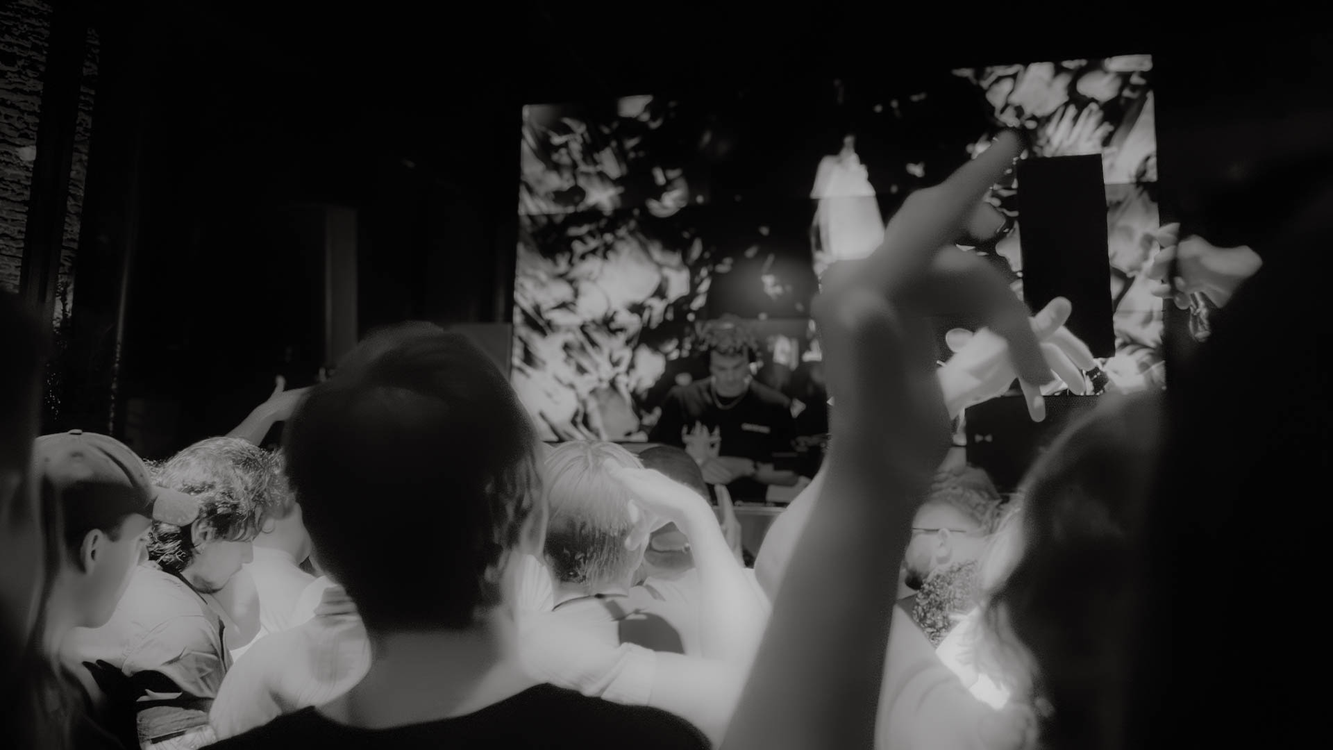 DJ performing in front of a crowd